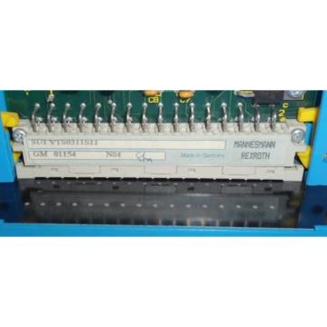 MANNESMANN Canada Dutch REXROTH CONTROL CARD SU1 VTS0311S11 W/ VT-3002-20/32 ID#: 020153