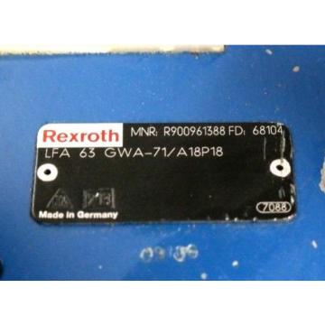 REXROTH France Italy LFA63GWA-71/A18P18 HYDRAULIC CARTRIDGE VALVE R900961388 NEW