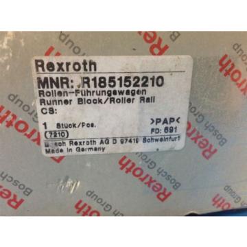 NEW France Korea BOSCH REXROTH R185152210 RUNNER BLOCK &amp; ROLLER RAIL 7210 (U4)