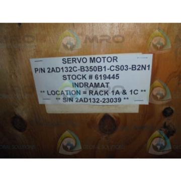 REXROTH Greece Greece 2AD132C-B350B1-CS03-B2N1 AC SERVO SPINDLE *NEW NO BOX*