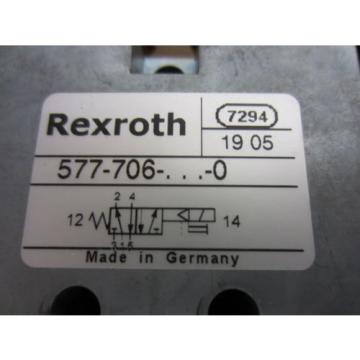 Rexroth Greece Canada Bosch Group 577-706-022-0 Solenoid Operated Valves - Used