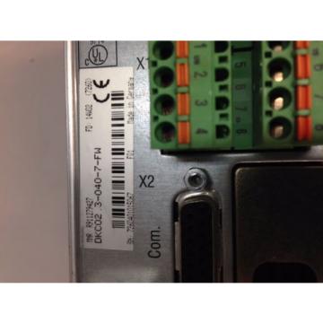 REXROTH USA Dutch INDRAMAT DKC02.3-040-7-FW SERVO AXIS DRIVE DKC02.30407FW