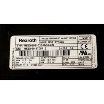 NEW Japan Korea REXROTH MKD090B-035-KG0-KN 3-PHASE PERMANENT MAGNET MOTOR MKD090B035KG0KN