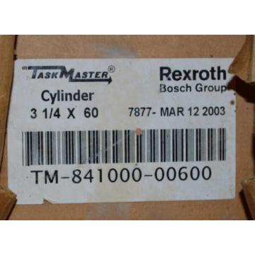 NEW Greece Greece REXROTH 60&#034; STROKE PNEUMATIC AIR CYLINDER 3-1/4&#034; BORE TM-841000-00600