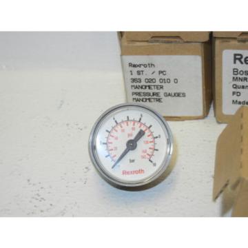 LOT Dutch china OF 5 REXROTH BOSCH 353 020 0100 NEW MANOMETER PRESSURE GAUGES 3530200100