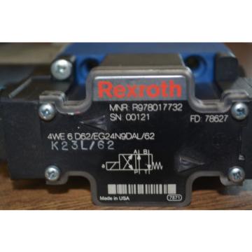 Rexroth Egypt Australia Directional Control Valve 4WE6D62/EG24N9D FD 78627