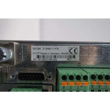 NEW Russia Singapore REXROTH INDRAMAT DKC06.3-040-7-FW 16A 0-480V-AC SERVO DRIVE D550389