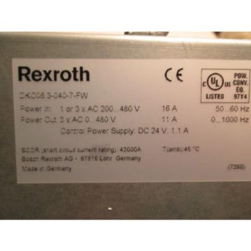 NEW Korea china IN BOX! BOSCH REXROTH INDRAMAT SERVO DRIVE DKC06.3-040-7-FW / R911279775