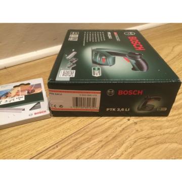 New Bosch PTK 3.6 LI 3.6v Cordless Staple Gun+Bosch1000 extra staples 8mm