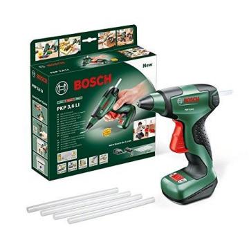 Bosch PKP 3.6 LI Cordless Lithium-Ion Glue Gun with 3.6 V Battery, 1.5 Ah