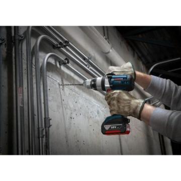 Bosch Lithium-Ion 1/2in Hammer Drill Concrete Driver Kit Cordless Tool-ONLY 18V