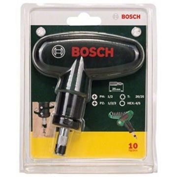 Bosch Screwdriver Assorted Power Tools Bit Head 10 Piece Set Plastic Blister