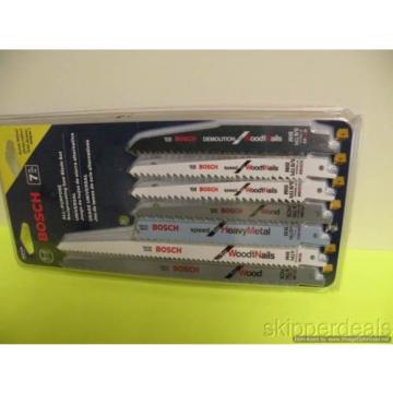 BOSCH RAP7PK 7-PACK CARBON &amp; BI-METAL RECIPROCATING SAW BLADE SET BRAND NEW