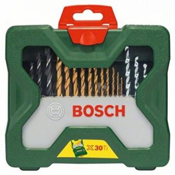 Bosch X-Line Accessory Set, 30 Pieces - Swivel-Mounted, Removable Bit Holder