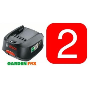 2 x Bosch Green TOOL Li-ION Batteries 18v 2.0ah 2607336207 2607336921 1600Z0003U