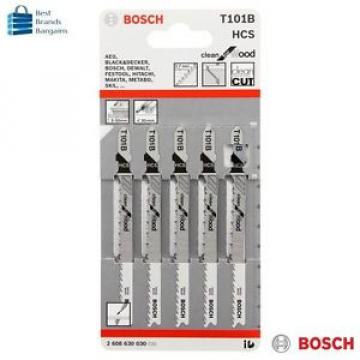 BOSCH Clean for Wood T101B HCS JIGSAW BLADES 5 PACK 2608630030