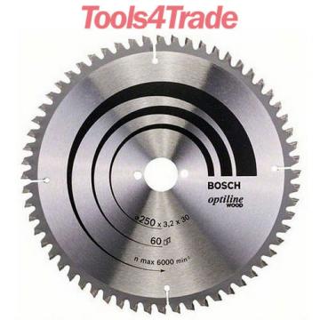 Bosch 250mm x 30mm x 60 Teeth Optiline Wood Circular Saw Blade 2608640644