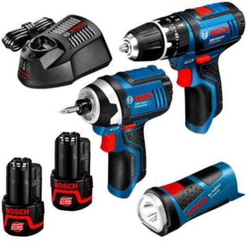 New Bosch 10.8V 2.5Ah Li-ion Cordless 6pce Kit