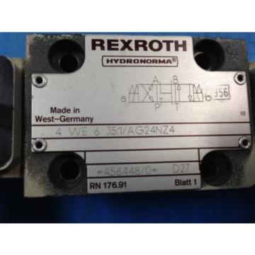 USED Australia Australia REXROTH 4WE6J51/AG24NZ4 DIRECTIONAL VALVE 4 WE 6 J51/AG24NZ4 (U4)