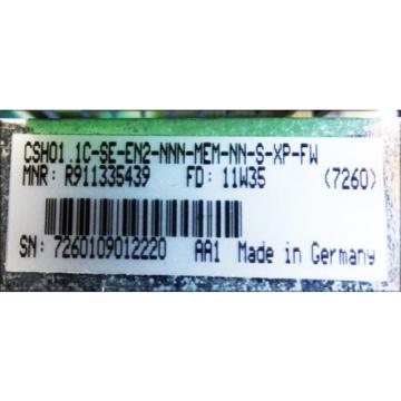 Rexroth India Germany CSH01.1C-SE-EN2-NNN-MEM-NN-S-XP-FW  R911335439 *used*