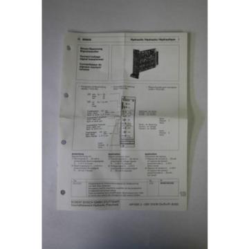 Rexroth Dutch Italy B 830 303 440 I/U2-U/I 1  Current/Voltage Signal Transformer