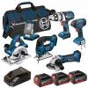 BOSCH BAG+6RS 18V 6 PIECE CORDLESS KIT 3 X 4.0AH COOLPACK 0615990G8J BRAND NEW