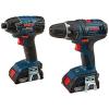 Drill Drivers Bosch 18 Volt Lithium Ion Power Hand Combo Kit Fix Wood Tool Set