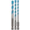 BOSCH HEX-9 Multi Construction - 3 Piece HEX Drill Bit Set - 5/6/8mm