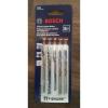 BOSCH T500 JIGSAW BLADE ASSORTMENT  T-SHANK  JIGSAW BLADES PACK OF 5 NEW