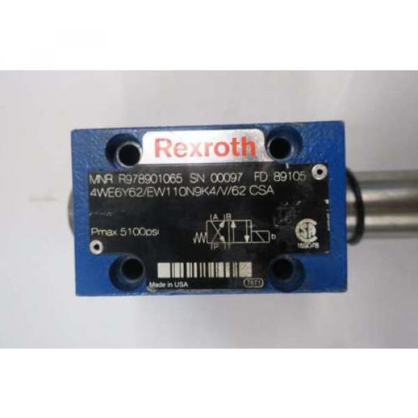 REXROTH Italy Canada 4WE6Y62/EW110N9K4/V/62 5100PSI SOLENOID HYDRAULIC VALVE D550748 #6 image