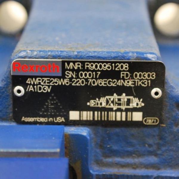 Rexroth USA Greece 4WRZE25W6-220-70/6EG24N9ETK31/A1D3V Valve, 3DREPE6C-20/25EG24N9K31/A1V. #5 image