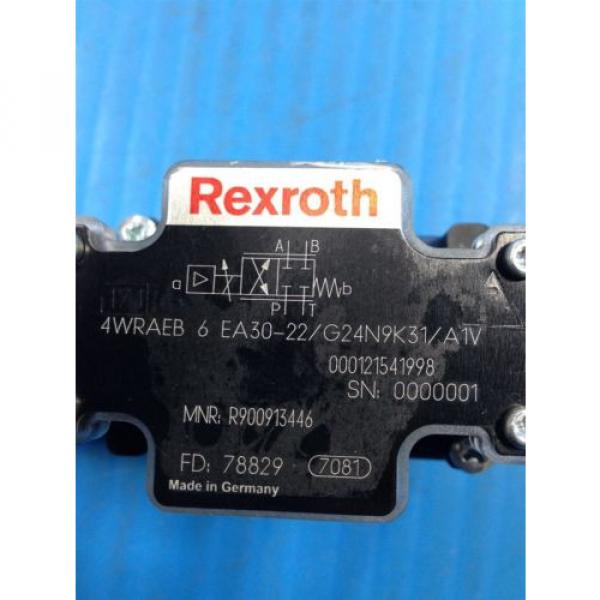 REXROTH India Canada 4WRAEB6EA30-22/G24N9K31/A1V PROPORTIONAL HYDRAULIC VALVE NEW NO BOX (U4 #2 image