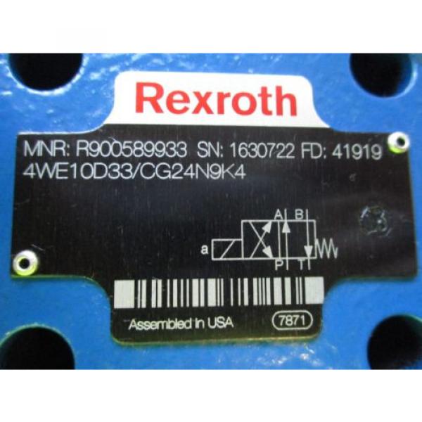 NEW India USA REXROTH SOLENOID VALVE 4WE10D33/CG24N9K4 #2 image