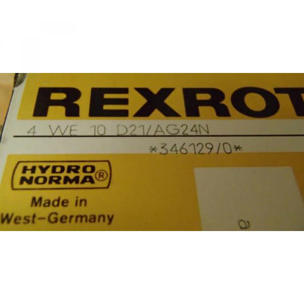 Rexroth Dutch Canada Directional Control Valve 4-WE-10-D21/AG24N _ 4WE10D21AG24N _ 346129/0 #4 image