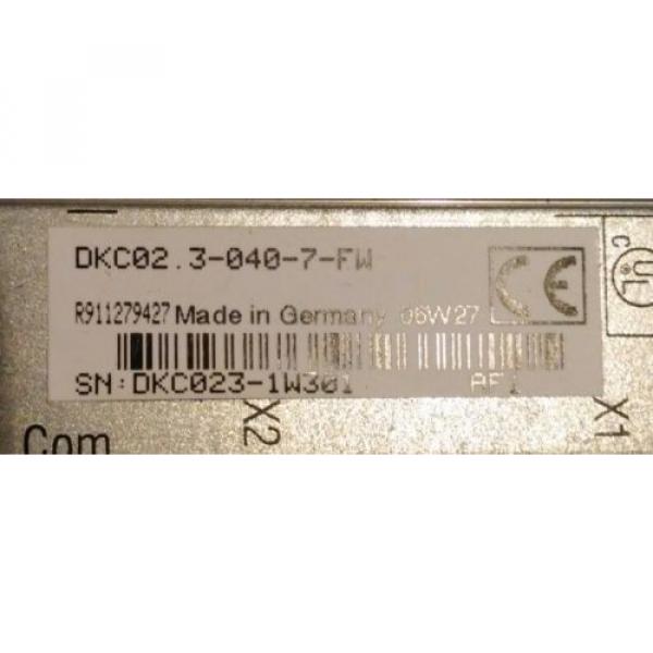 REXROTH Dutch Dutch INDRAMAT DKC02.3-040-7-FW SERVO DRIVE W/FWA-ECODR3-SGP-01VRS-MS #3 image