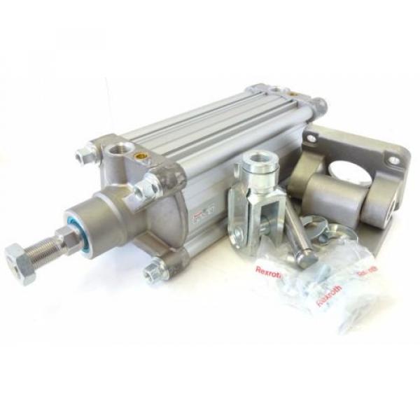 REXROTH India Mexico 0822 125006 Pneumatikzylinder Luftzylinder 10bar Ø 100mm Hub 160mm 09w26 #1 image