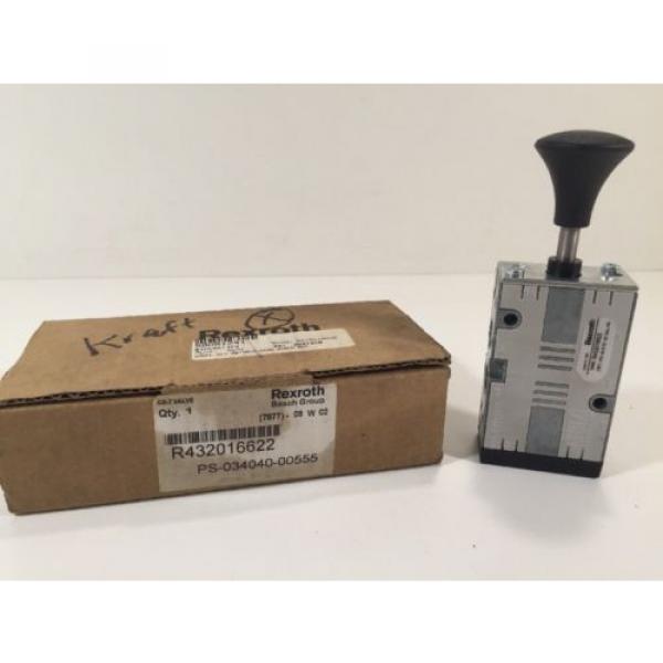 Rexroth USA Mexico R432016622 Manual Air Control Valve 4-Way 5 Ports 2 Position #1 image