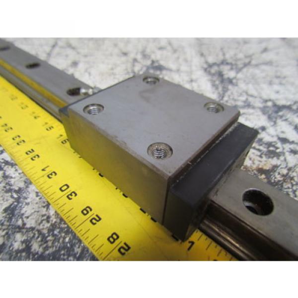 Rexroth Italy Japan 1621-32X-10 Star 35 63&#034; Linear Guide Rail W/1 Bearing Block #3 image