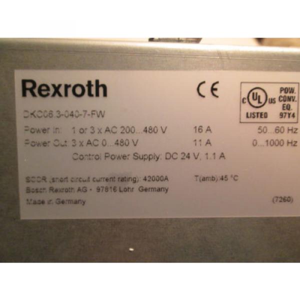 NEW Korea china IN BOX! BOSCH REXROTH INDRAMAT SERVO DRIVE DKC06.3-040-7-FW / R911279775 #3 image