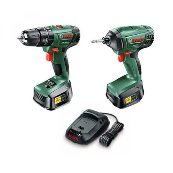 Bosch PSB 1800 LI-2 + PDR 18 LI Cordless Combi/Impact Drill Twin Pack #1 image