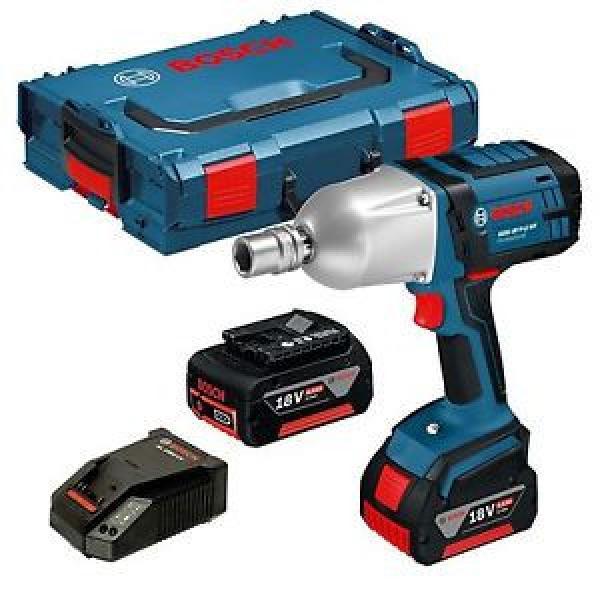 Bosch GDS 18 V-LI HT High Torque Impact Wrench inc 2x 4Ah Batts #1 image