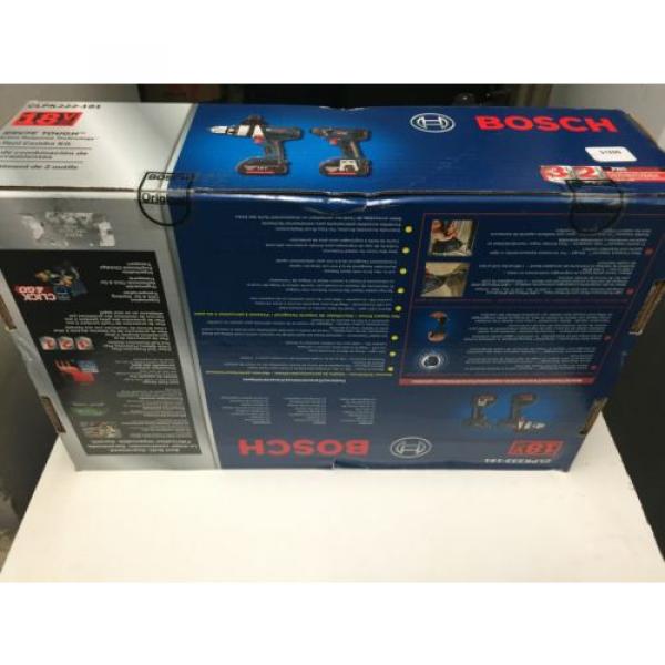 Bosch CLPK222-181 18V Cordless Li-Ion Hammer Drill/Impact Driver Combo Kit #3 image