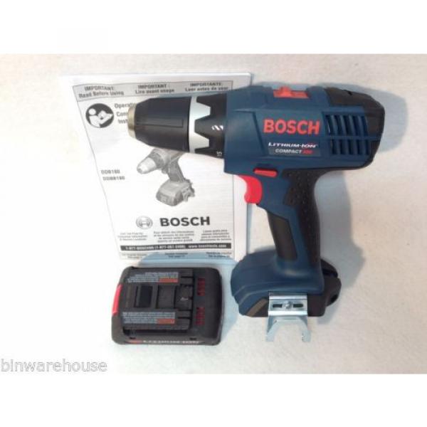 Bosch DDB180 NEW 18V Li-Ion Compact 3/8&#034; Cordless Drill Driver &amp; Bat609 #2 image