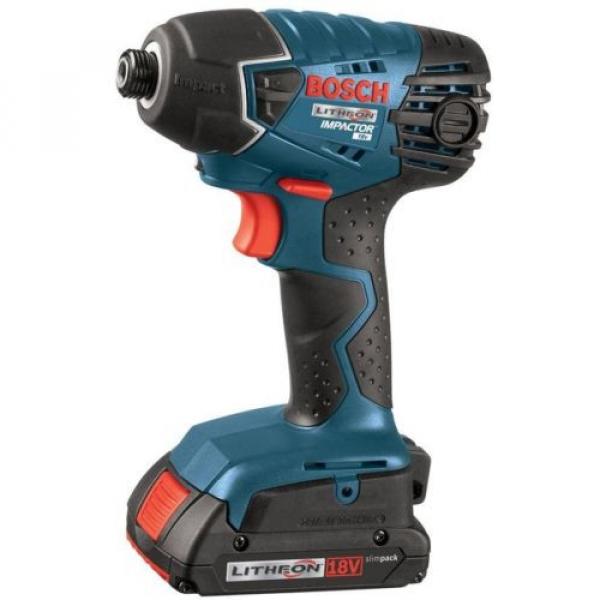 Bosch 18 Volt Lithium-Ion Cordless Electric Impact Driver Kit w/ 2 Batteries #1 image