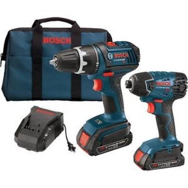 BOSCH CLPK232-181 18V Kit, Impact &amp; Drill Driver (2) SlimPacks 2.0Ah #1 image