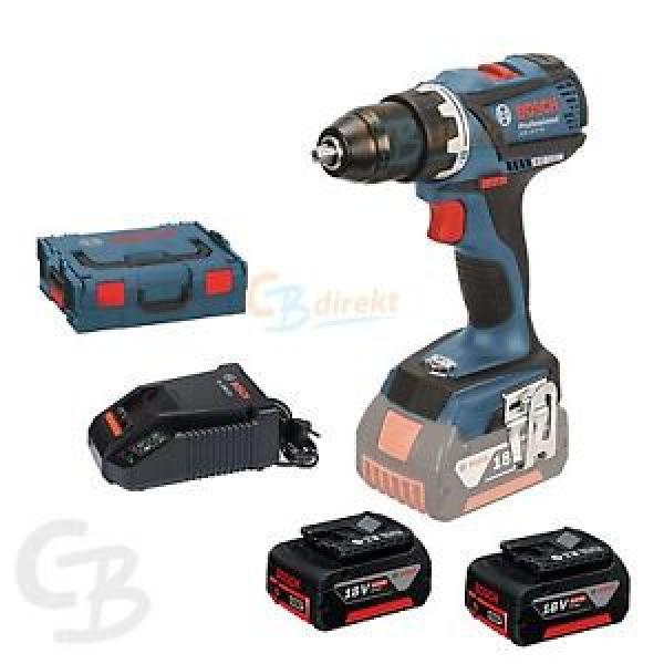 BOSCH TRAPANO A BATTERIA GSR 18 V-EC METALLO DI ALIMENTAZIONE + 2 BATTERIE+ #1 image