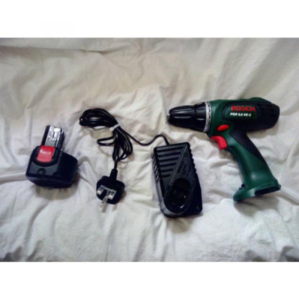 Bosch Cordless Drill Psr 9,6 Ve-2 9.6v  Battery Charger #3 image