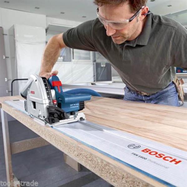 Bosch GKT55GCE Plunge Saw 2xFSN1600 Guide Rail+FSN Connector+Bag+L-BOXX 110v #2 image