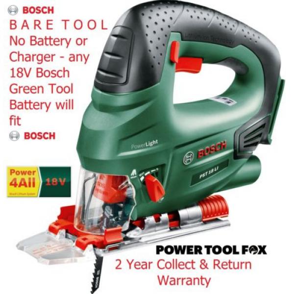 Bosch - PST18Li - BARE TOOL LithiumION Cordless Jigsaw 0603011002 3165140577175* #1 image