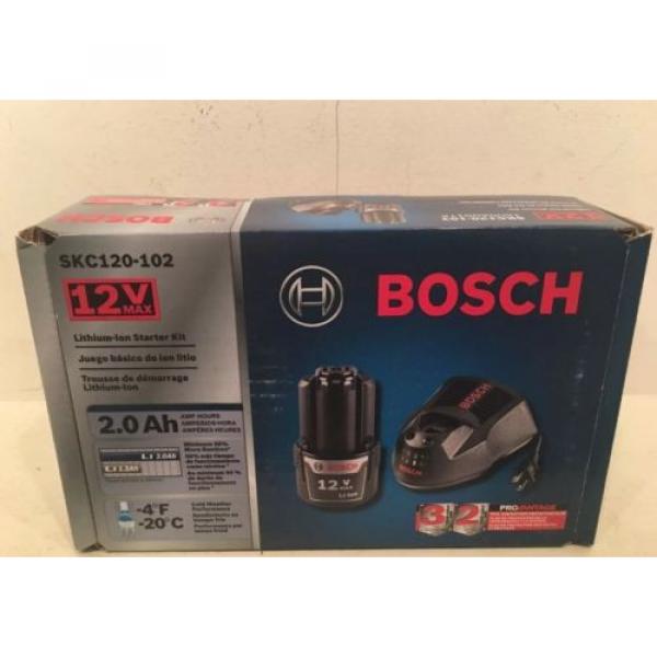 NEW BOSCH SKC120-102 12-VOLT MAX STARTER KIT 2.0AH HIGH CAPACITY BATTERY &amp; CHARG #2 image